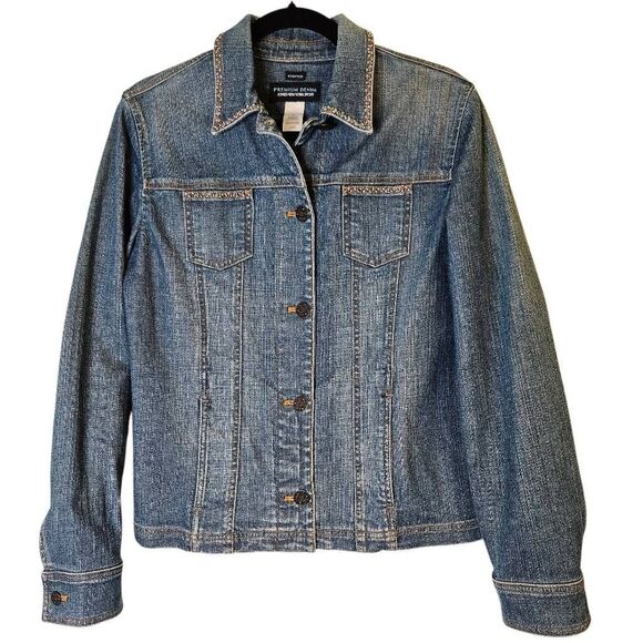 Jones New York Jackets & Blazers - Jones New York Sport stretch denim jacket with beaded accent. M.